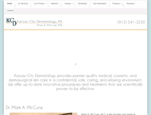 Tablet Screenshot of kcderm.com